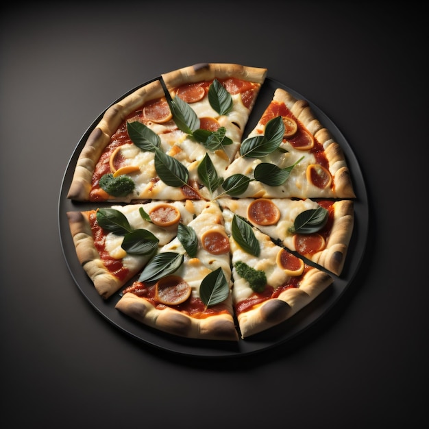 Pizza foto generatieve AI