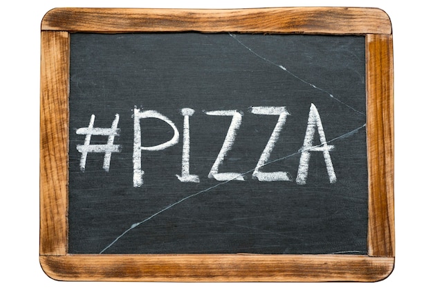 Foto hashtag per la pizza