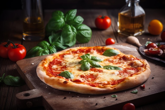 Pizza homemade snack Meat fast food Generate Ai