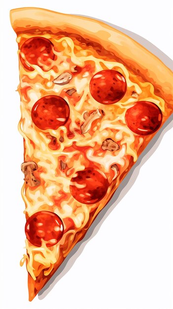 Photo pizza isolated on transparent background