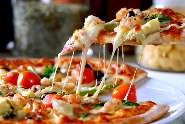 Foto pizza italiaanse pasta afbeelding