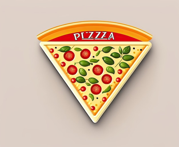 Pizza-logo in tekenmodus