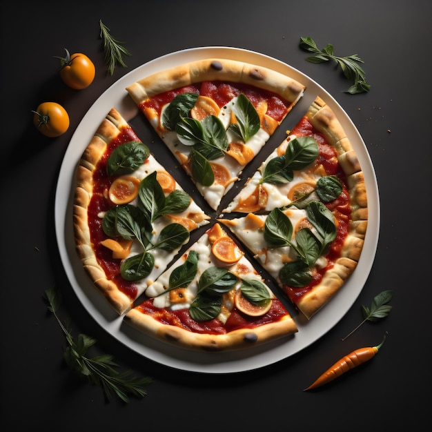 Pizza photo generative AI