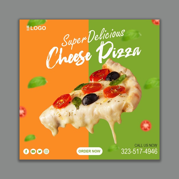 Photo pizza poster