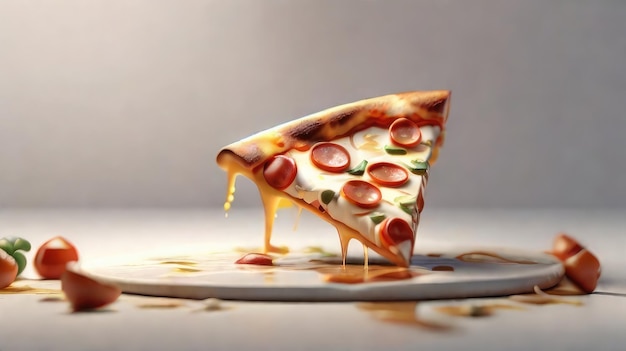 A pizza slice 3D