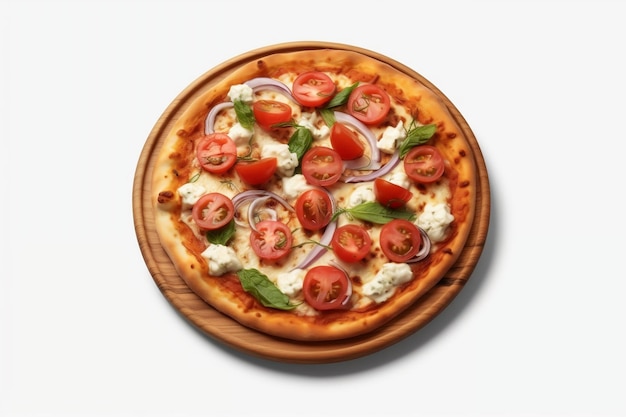 Pizza White background