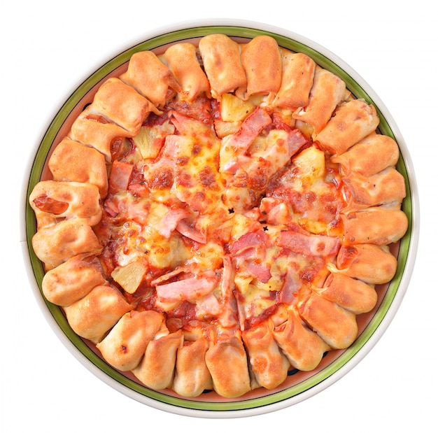 Pizza  on white isolated 