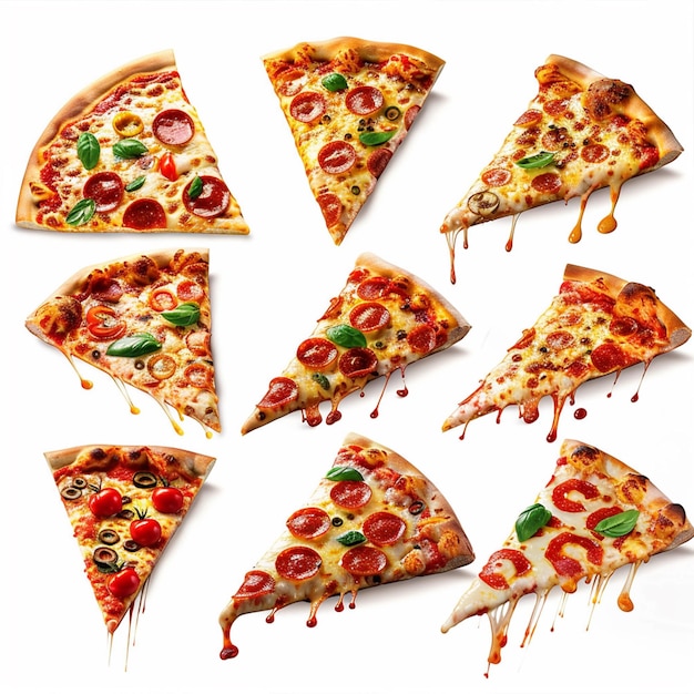 Photo a pizza with cheese and tomato sauce on a transparent background