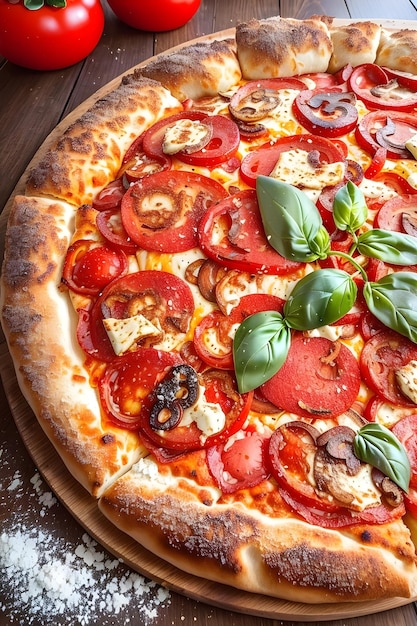 치즈라는 단어가 새겨진 질이 있는 피자