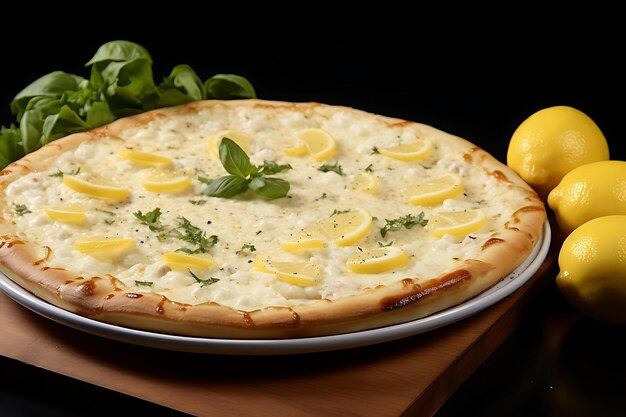 Pizza with Ricotta and Lemon Zest