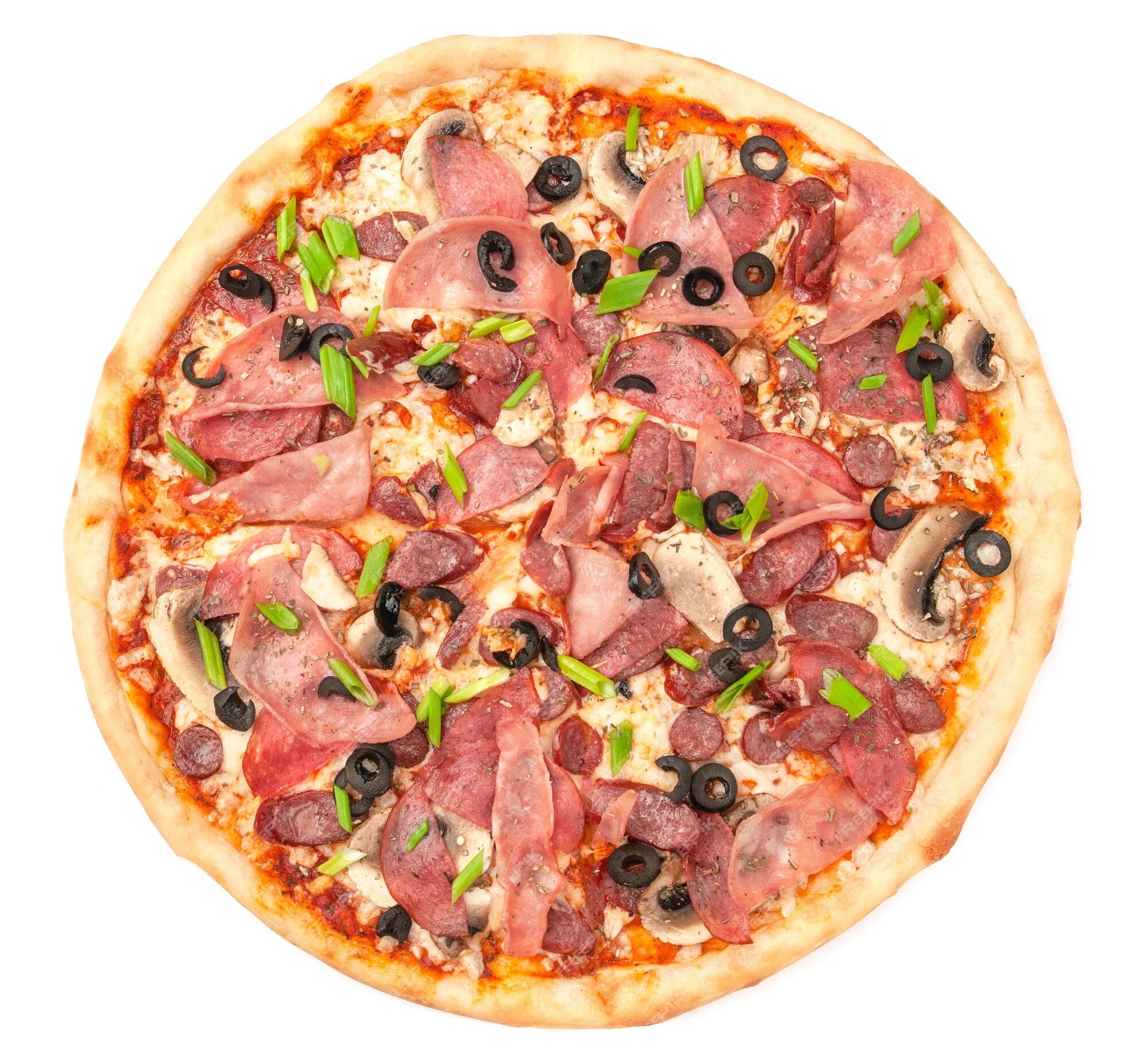 231 Pizza Siciliana  Salami, ham & mushrooms