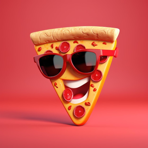 a pizza with a smile on it is made of pizza.