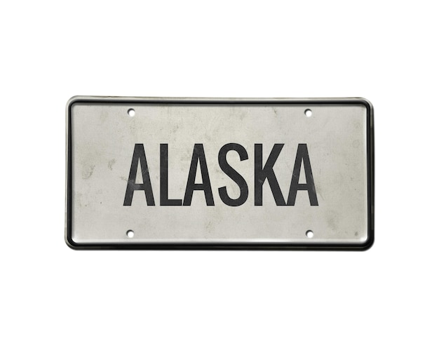 Plaat met de inscriptie Alaska