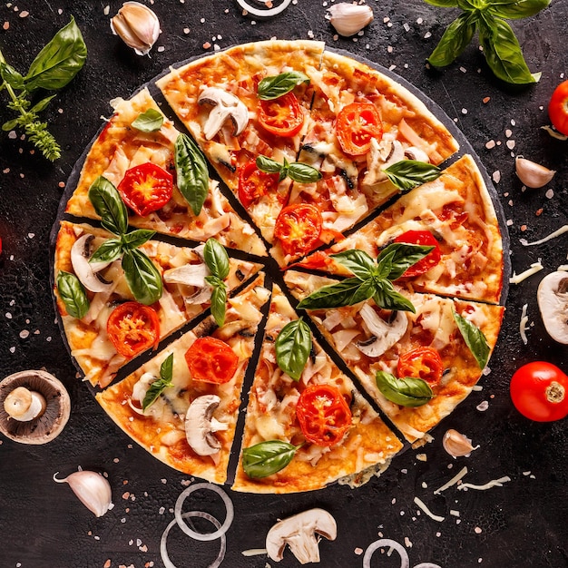 plaat voor pizzaservices, houtmateriaal
