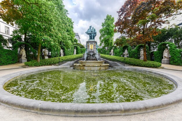 Place du Petit Sablon park in Brussels Belgium