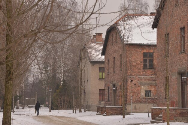 Un luogo di malvagità e disumanità campo di sterminio di auschwitz