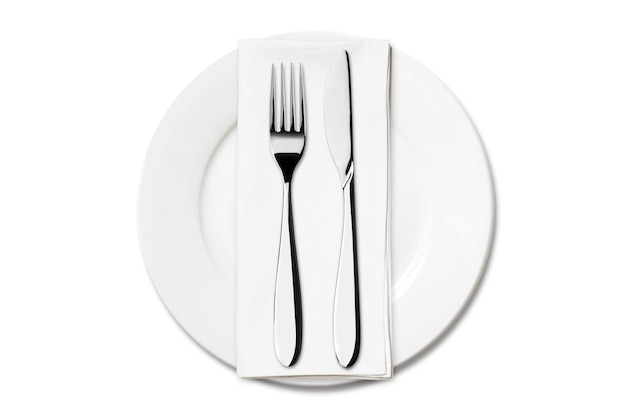 Place Setting on white