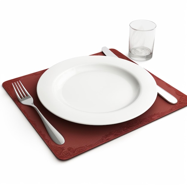 Placemat with white background high quality ultra h