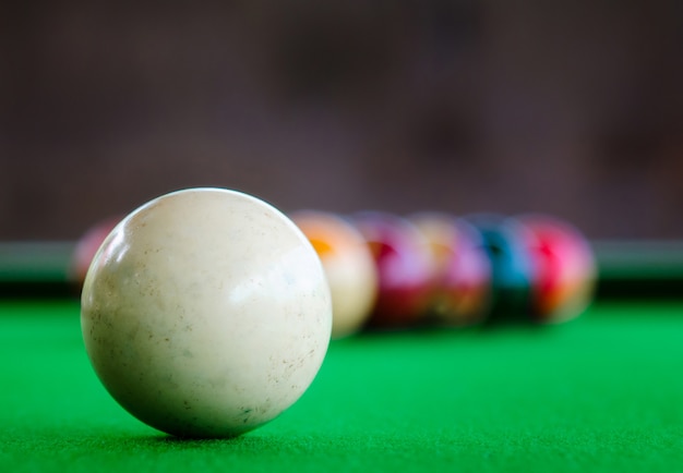 Placement of billiard balls