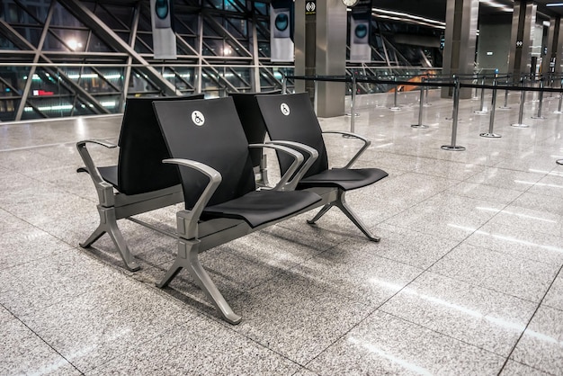 Places for the disabled in the airport terminal