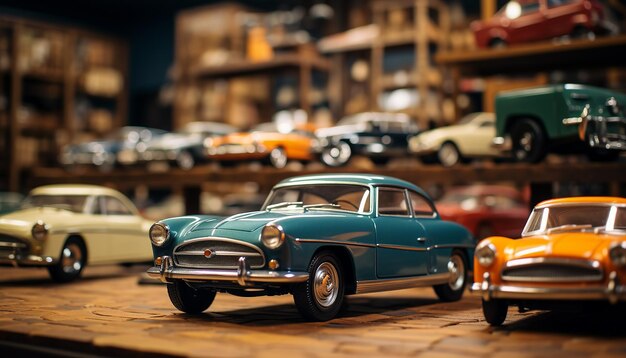 Photo places has many different miniature cars which he made alreadyalso his vintage car display for sale