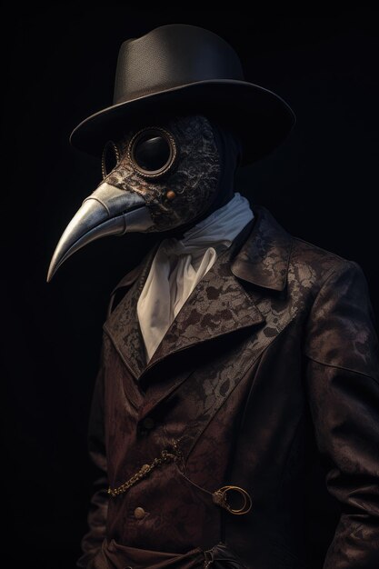 Photo plague doctor ai generated image