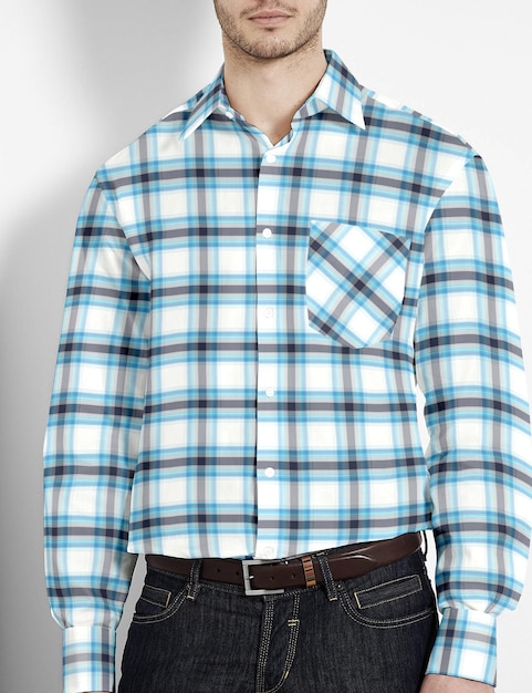 A plaid check shirt multi color