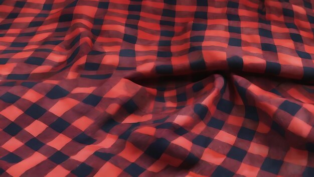 Plaid checker fabric industrial product