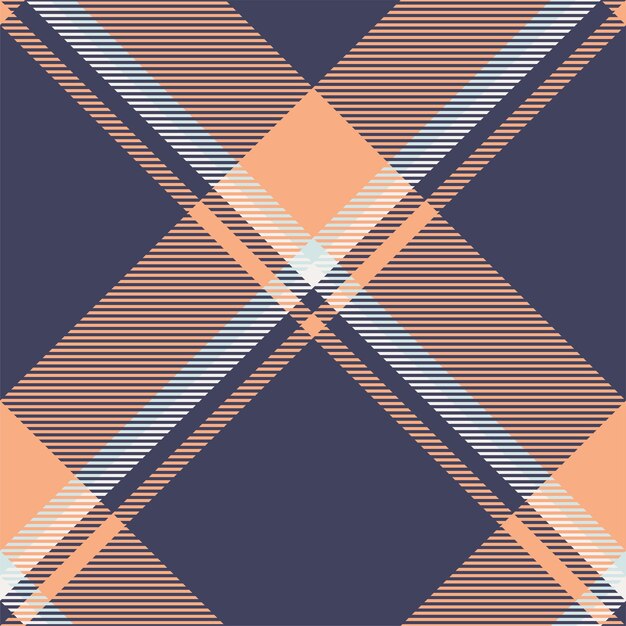 Plaid pattern vector Check fabric texture Seamless textile design for clothes paper print