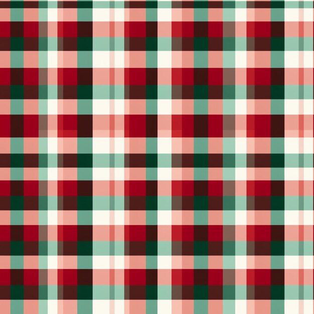 a plaid pattern with red generative ai