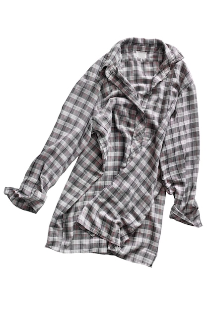 Plaid shirt isolated