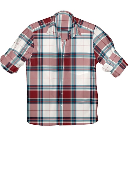 a plaid shirt with a plaid pattern on it