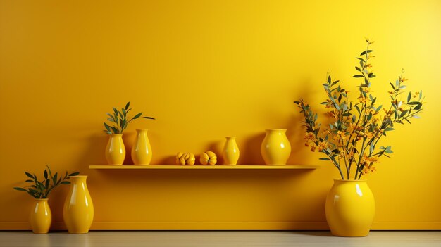 Plain background yellow