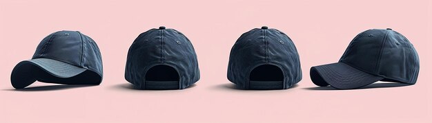 Photo plain baseball cap mockup