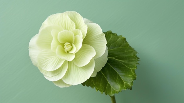 plain begonia flower mockup