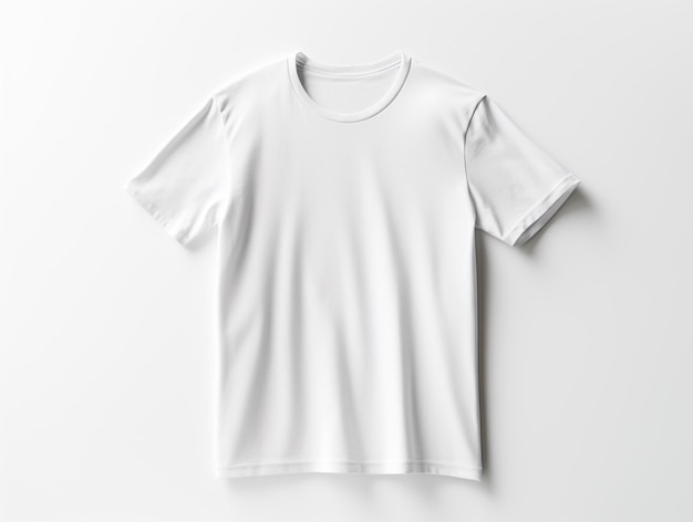 A Plain Blank White TShirt MockUp