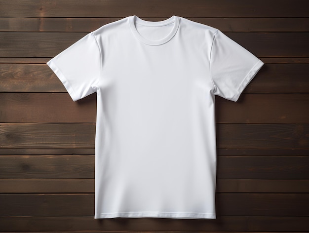 A Plain Blank White TShirt MockUp