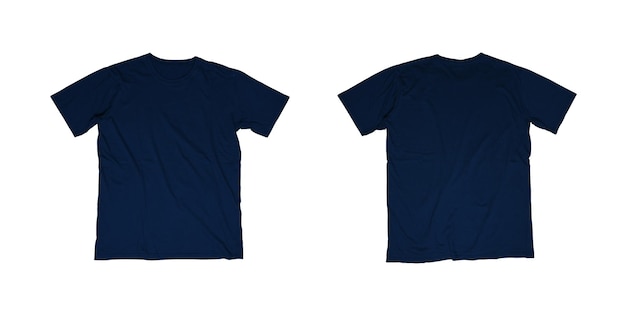 Plain blue navy t-shirt template