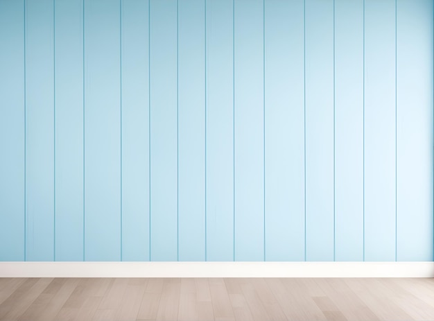 plain blue wooden wall generated by ai