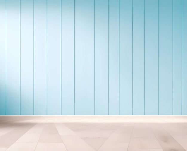 plain blue wooden wall generated by ai