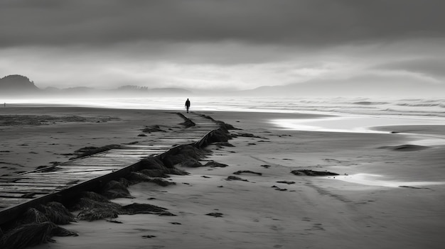Plain Coast Art Composition In Bnw Photography By Adams Featured