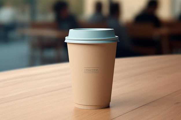 Plain Coffee Cup To Go Mockup