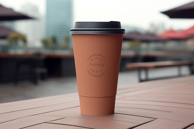 Plain Coffee Cup To Go Mockup