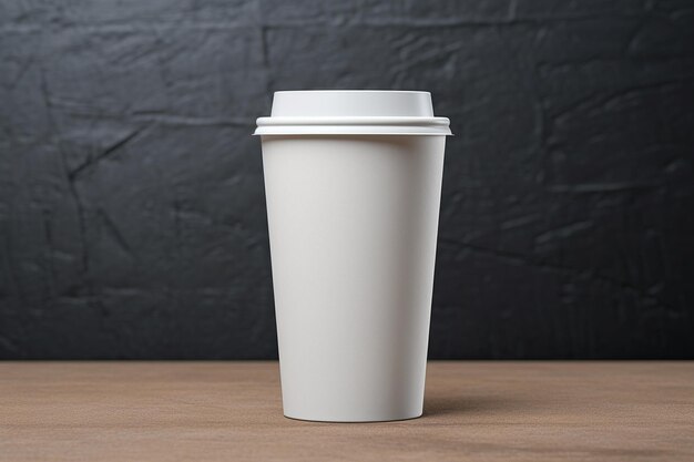 写真 シンプルなコーヒーカップのモックアップ