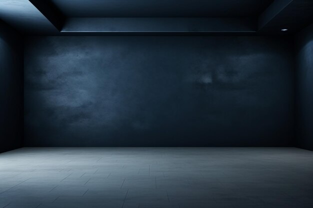 Photo plain dark blue wooden wall product background