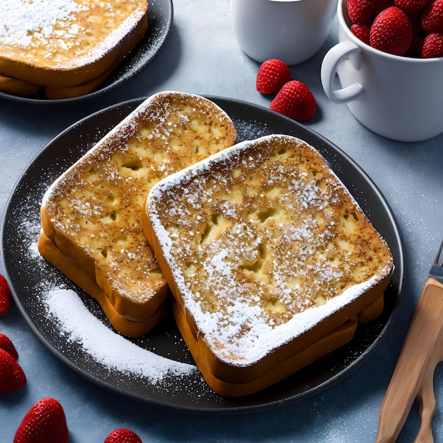 Plain french toast generative art by AI