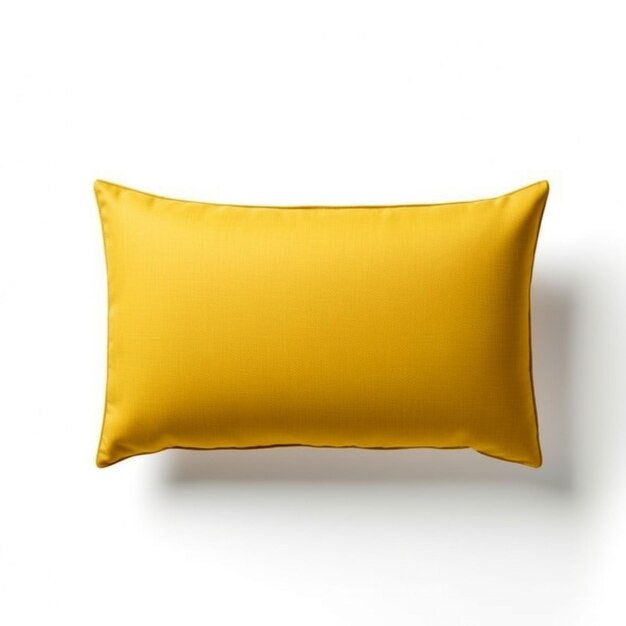 写真 シンプルな枕 インテリアデザインのためのモックアップの空白クッション