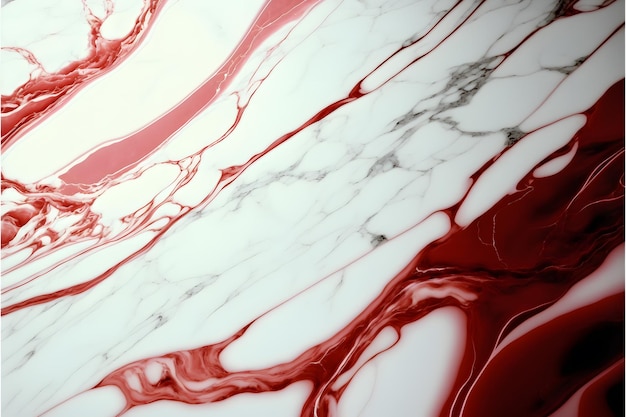 Plain red and white smooth marble background