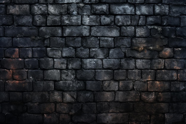 plain smooth dark black brick texture concrete wallpaper background