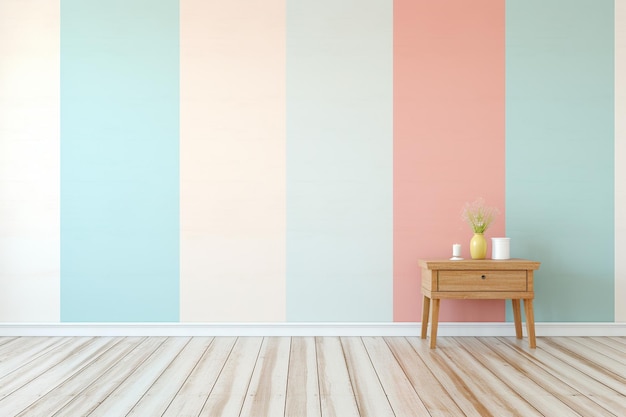 Plain stripped pastel kleur muur achtergrond studio voor product display post